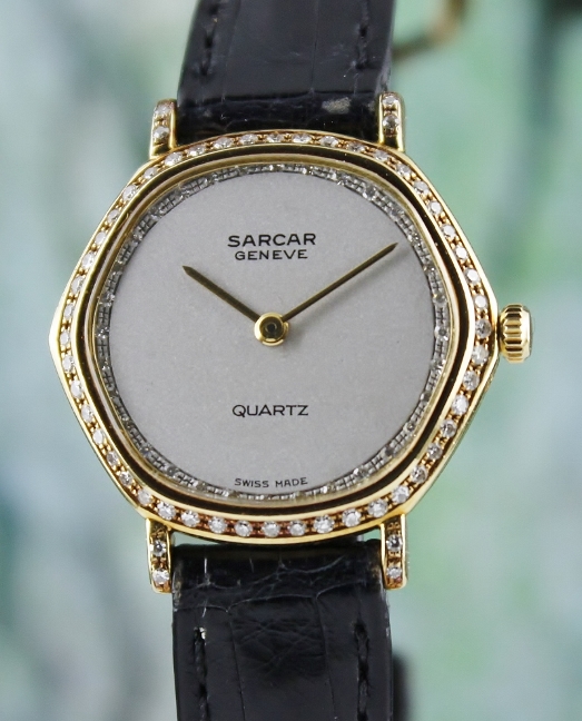 (image for) SARCAR 18K YELLOW GOLD ORIGINAL DIAMOND WATCH